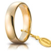 Fede nuziale Confort Unoaerre 4 mm.   Fede nuziale Confort Unoaerre 4 mm.