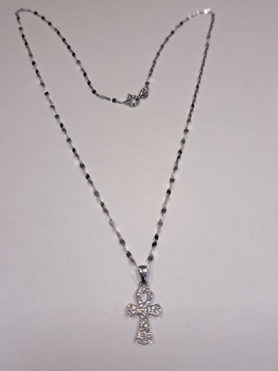 Collana oro 18kt con sfere satinate, ref CD166  