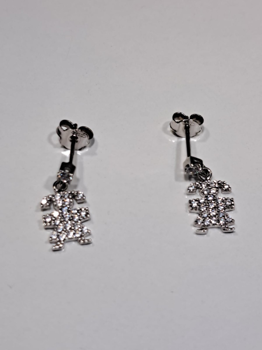 Orecchini pentagono oro 18kt, ref OD174  