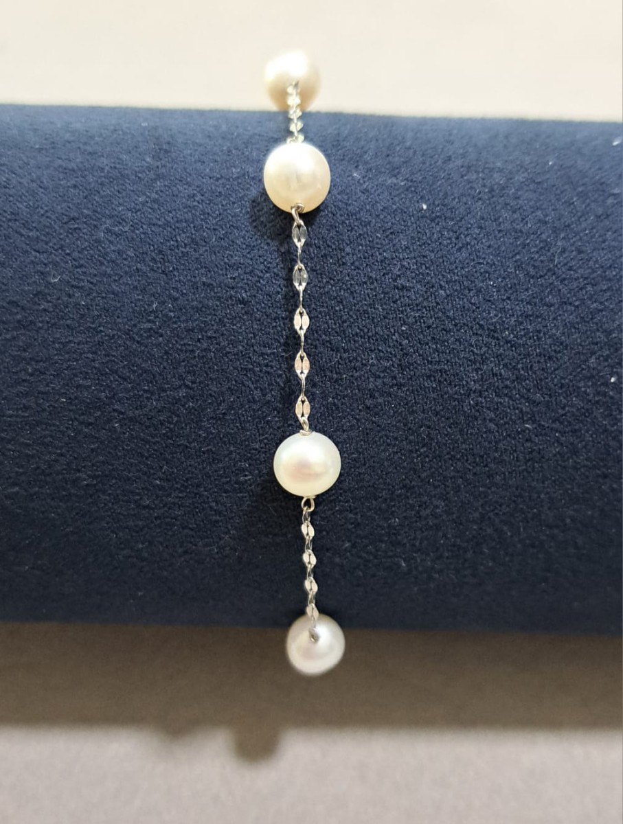 Bracciale bicolore in oro 18kt, ref. BU159  