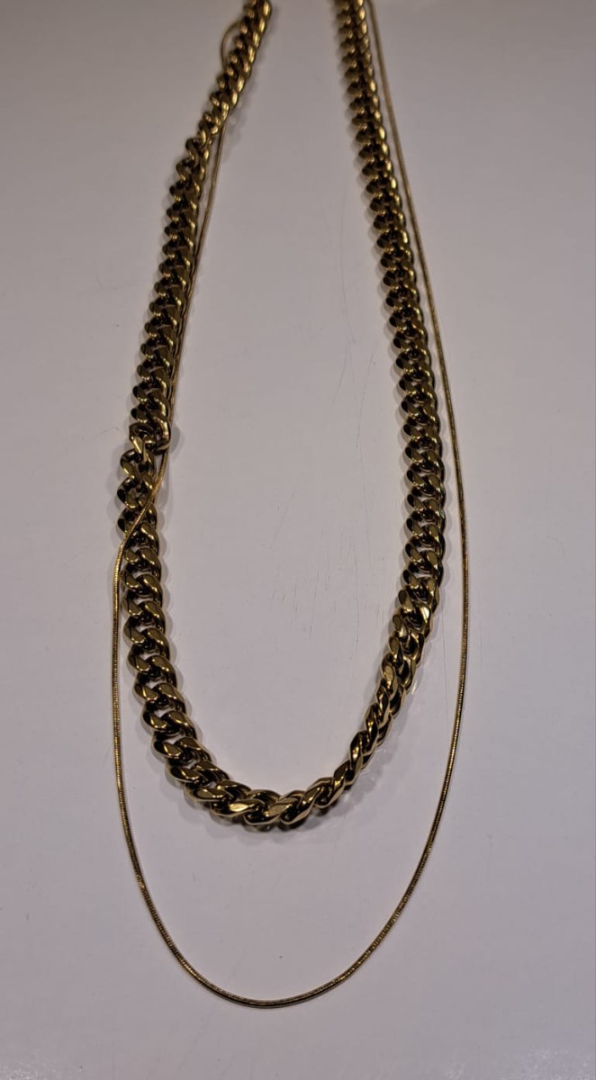 Collana targhetta ref. A1132  