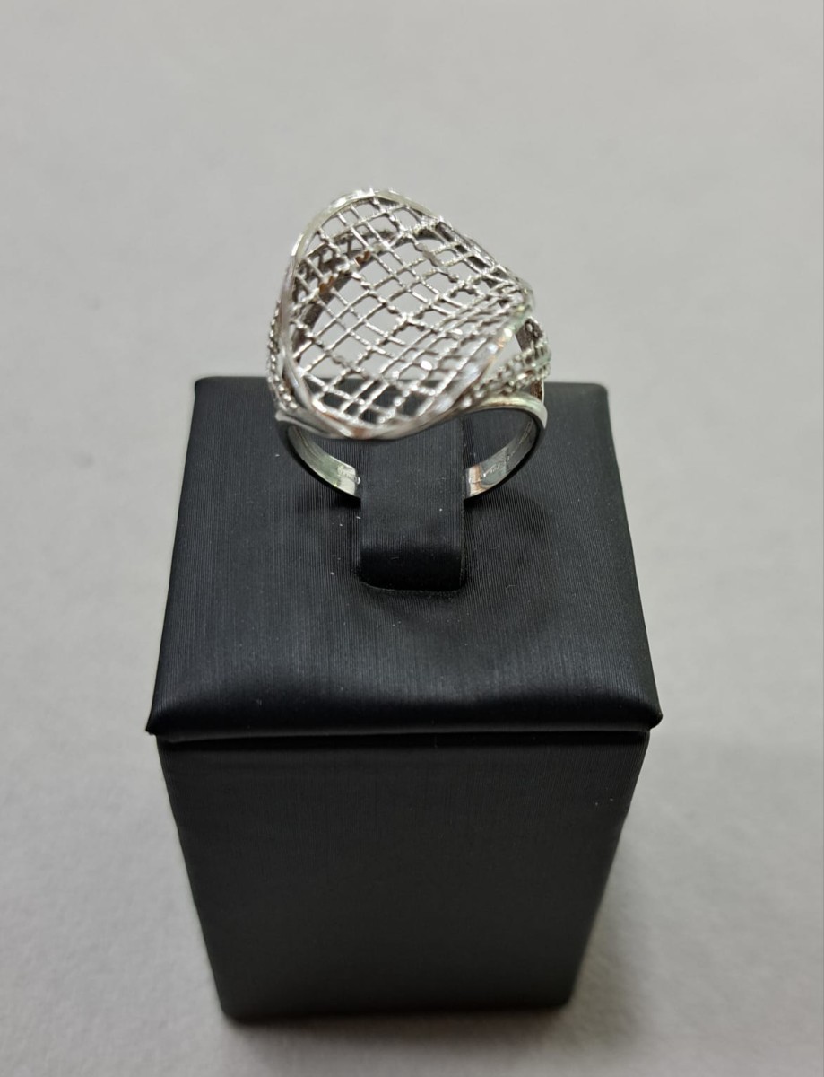 Anello oro 18kt con zirconi, ref.AD227  